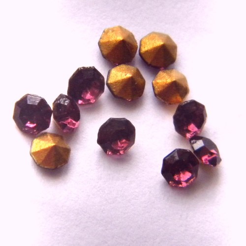 Šaton skleněný ametyst ss15 - 4 mm - 52 ks