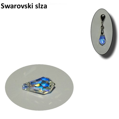Swarovski slza 11x 5,5 mm — foto 1