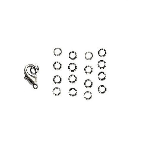 Spojovací kroužky 4 mm PLATINA (50 ks)