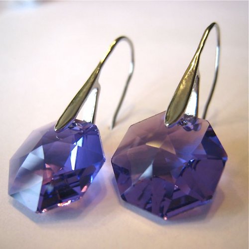 Náušnice - blue violet — foto 1