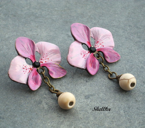 Náušnice ,,ORCHIDEJ,,5 — foto 1