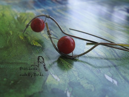Korálové - Coral earings — foto 1