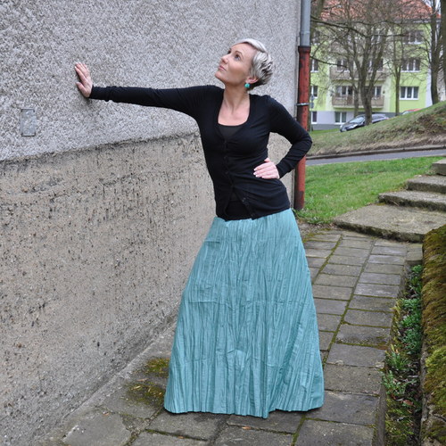 Šusťáková maxi sukně ***Sleva*** — foto 1