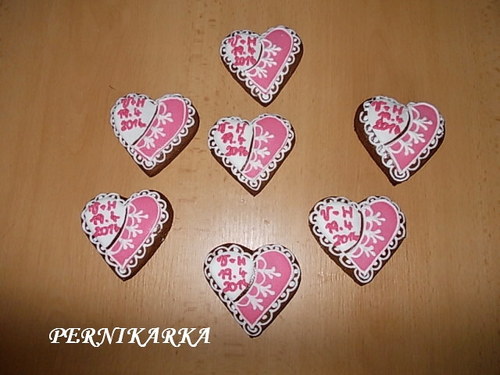 Svatební srdíčka děkovací — foto 1