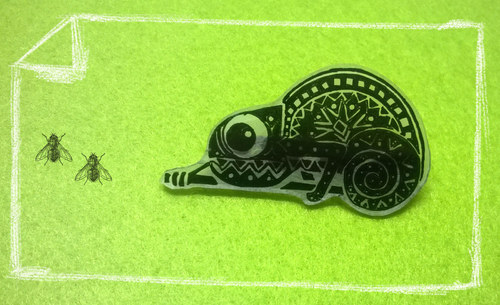 Dvě mouchy a chameleon — foto 1