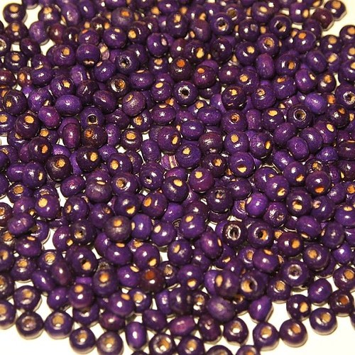 Dřevěné korálky - kuličky 5 x 4 mm (cena 500ks)