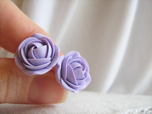 Simple colors: Lavender, náušnice — foto 1
