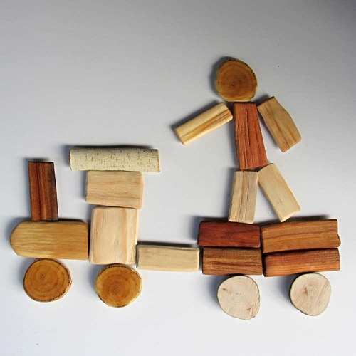 Dřevíčka - magnety + pytlíček — foto 1