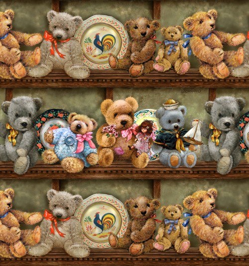 Látka Bear Hugs na poličce — foto 1
