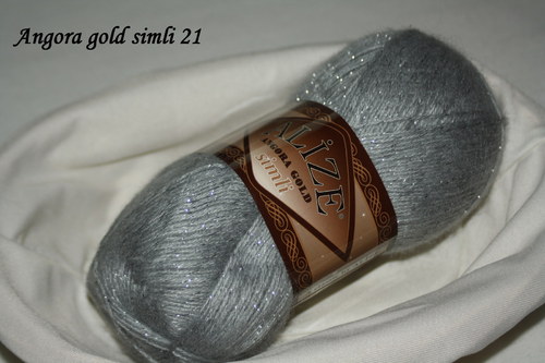 Příze Angora gold simli — foto 1