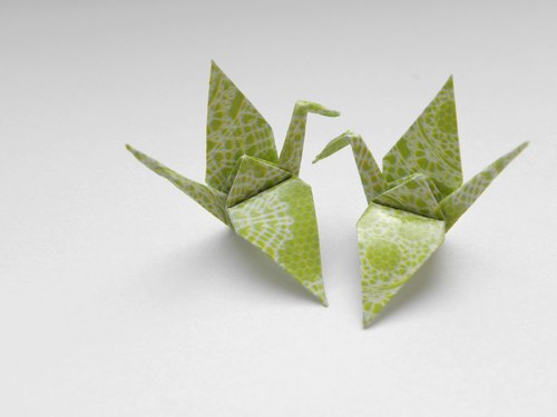 Origami jeřáb - přímo do ouška — foto 1