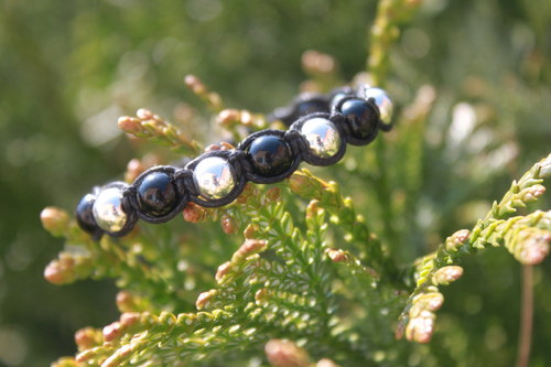 Mysterious Elegance.. Náramek makramé/shamballa — foto 1