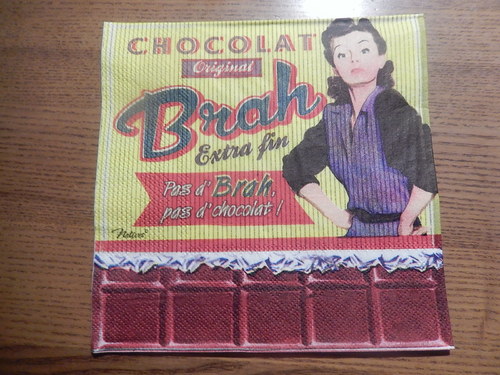 Ubrousek na decoupage - chocolat extra fin