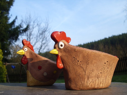 Keramická mistička - slepička 1 — foto 1