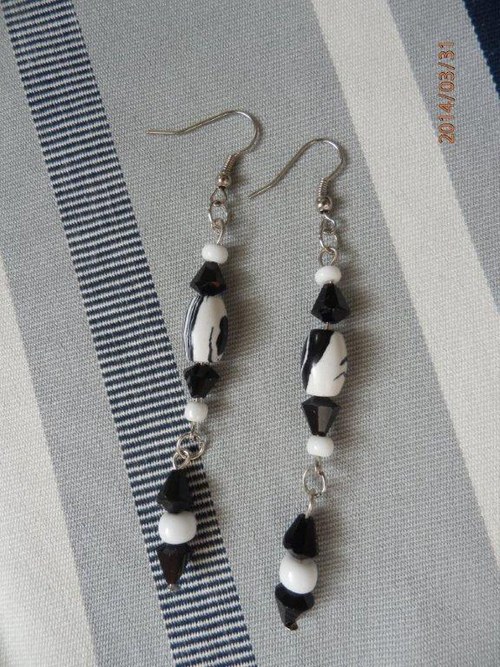 Zebra III.-náušnice — foto 1