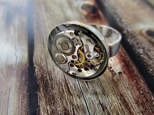 Prsten Steampunkový Strojkový — foto 1