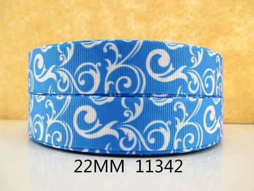 Stuha rypsová š.22 mm: Swirls