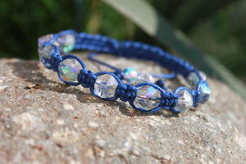 Náramek makramé/shamballa — foto 1