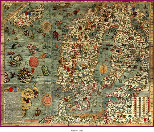 Mapa severských zemí — foto 1