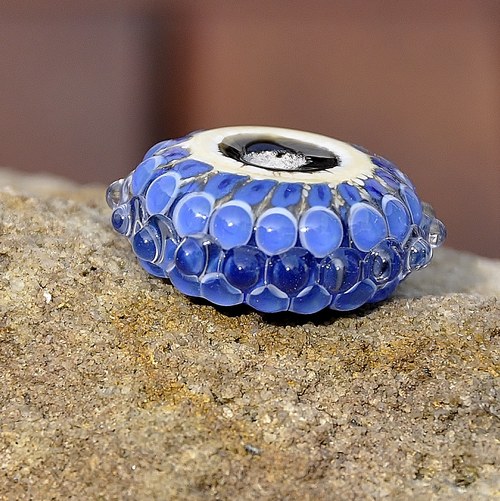 Big hole bead "Modrý donut" — foto 1