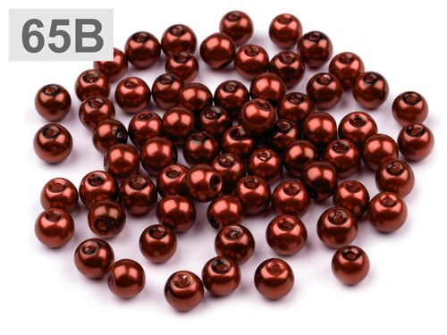 Voskované perly - 6 mm - 50 ks