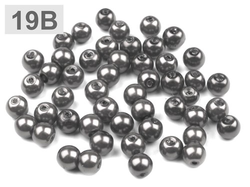 Voskované perly - 6 mm - 50 ks