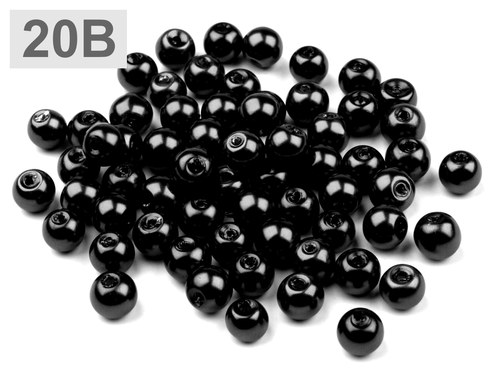 Voskované perly - 6 mm - 50 ks