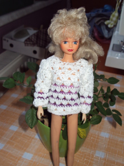 Háčkovaná halenka pro Barbii XV — foto 1