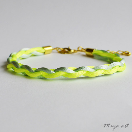 Neonový zelený náramek "SIMPLE BRACELET"