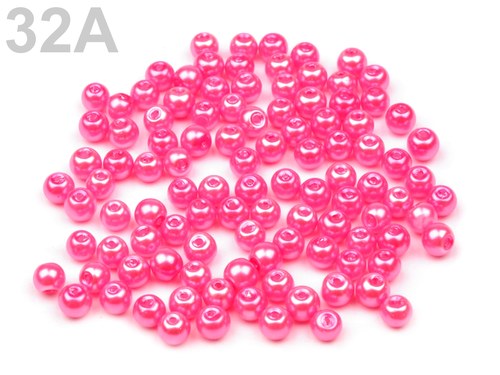 Voskované perly - 4 mm - 50 ks