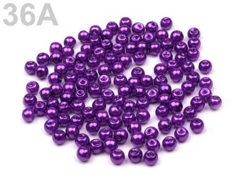 Voskované perly - 4 mm - 50 ks