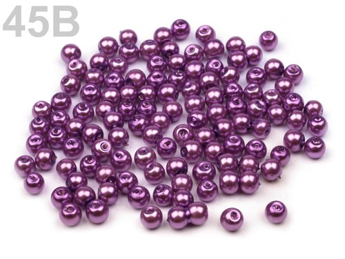 Voskované perly - 4 mm - 50 ks