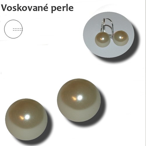 Perle půldíry - Beige, 10 mm — foto 1