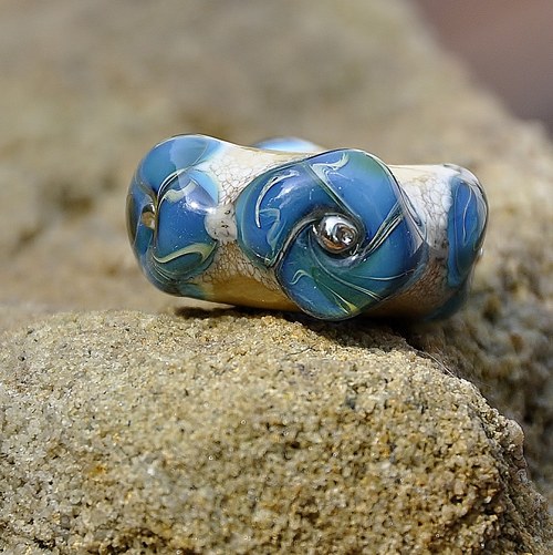 BHB Big Hole Beads "Kytičkatá modrými" — foto 1