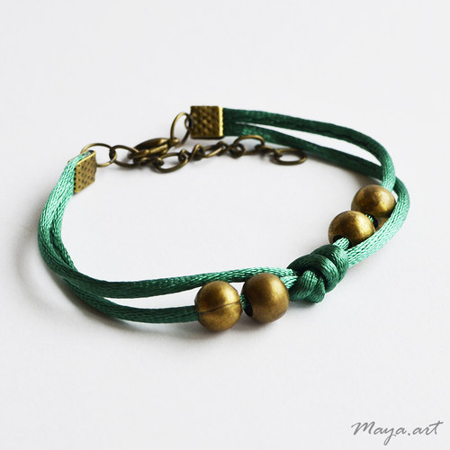 Zelený náramek "SIMPLE BRACELET" — foto 1