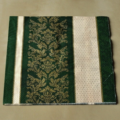 Ubrousek - Ornament v zelené — foto 1
