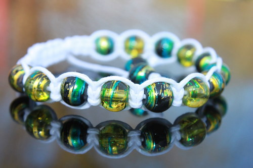 Náramek shamballa/makramé — foto 1