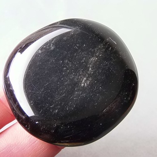 Obsidián stříbrný - placička D539 — foto 1