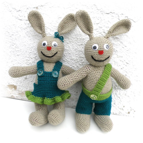 Háčkované zaječí duo — foto 1