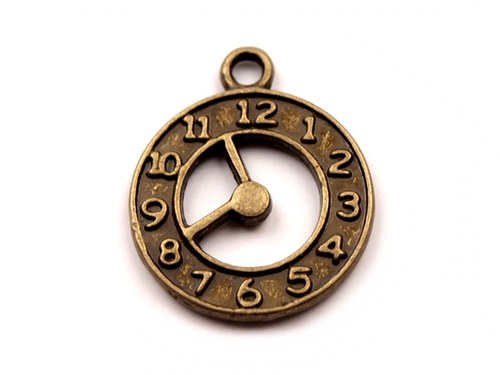 Hodiny - starobronz - 18mm - 2 kusy