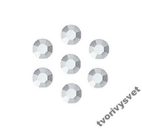 20ks - Kamínky Swarovski - stříbrné