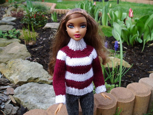 Svetr pro Barbie (3)-bordó — foto 1