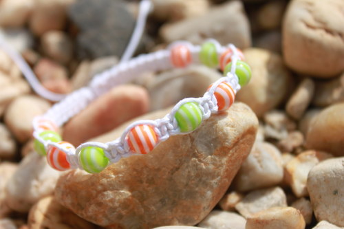 Náramek makramé/shamballa — foto 1