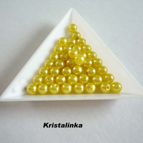 Perličky žluté...6mm