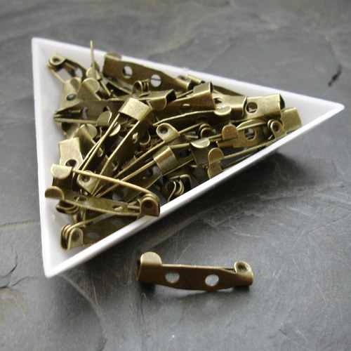 .Brožový můstek 20x5 mm - starobronzový