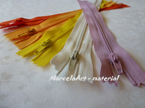 Zip 20 cm - spirálový,nerozdělávací MIX — foto 1
