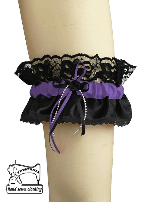 Burleskní podvazek - gothic 0545