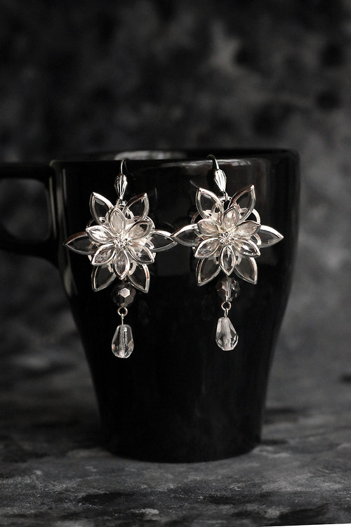 Ice Flowers - náušnice * — foto 1