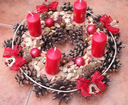 Adventní věnec v červené - 29 — foto 1