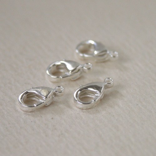 Karabinka 12x6mm 1/10/50ks stříbrná